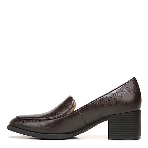 LifeStride Womens Devyn Block Heel Loafer, Chocolate, 7 Wide US - Image 4