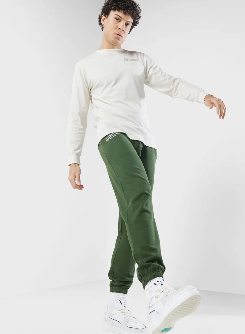 Namshi x Sustainable Long Sleeve T-shirt With Back Print