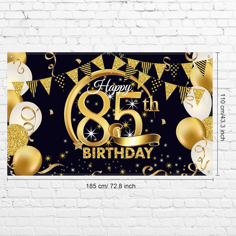 ARS 85th Birthday Party Decoration Backdrop - Image 2