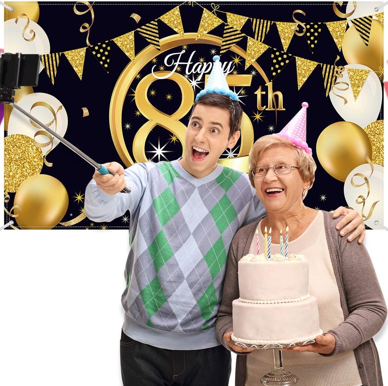 ARS 85th Birthday Party Decoration Backdrop - Image 3