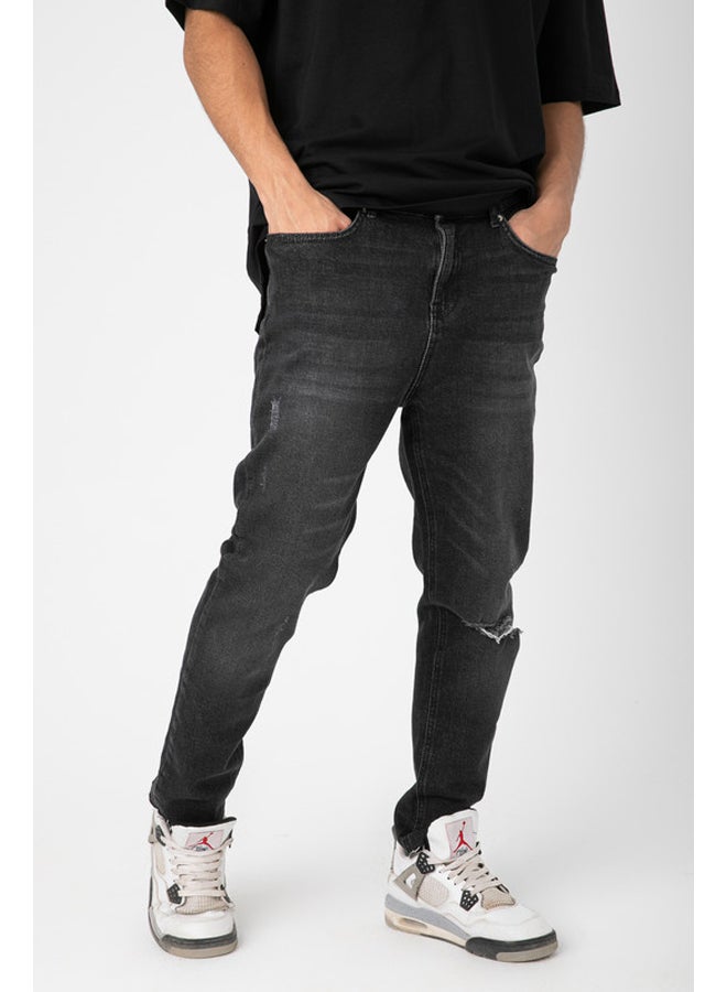 Marco Bergamo جينز رجالي ممزق بالجزرة - Image 1