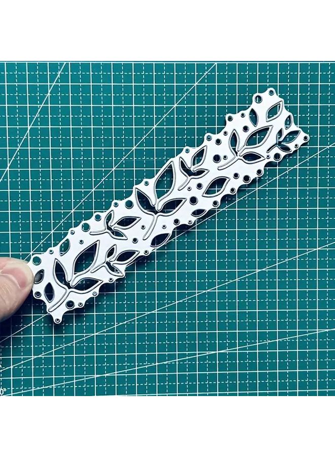 أدوات قطع المعادن ذات الحدود المتفرعة على شكل أوراق مقاس 5.98 × 1.38 بوصة للحرف اليدوية في صنع ألبوم القصاصات والبطاقات - Image 3