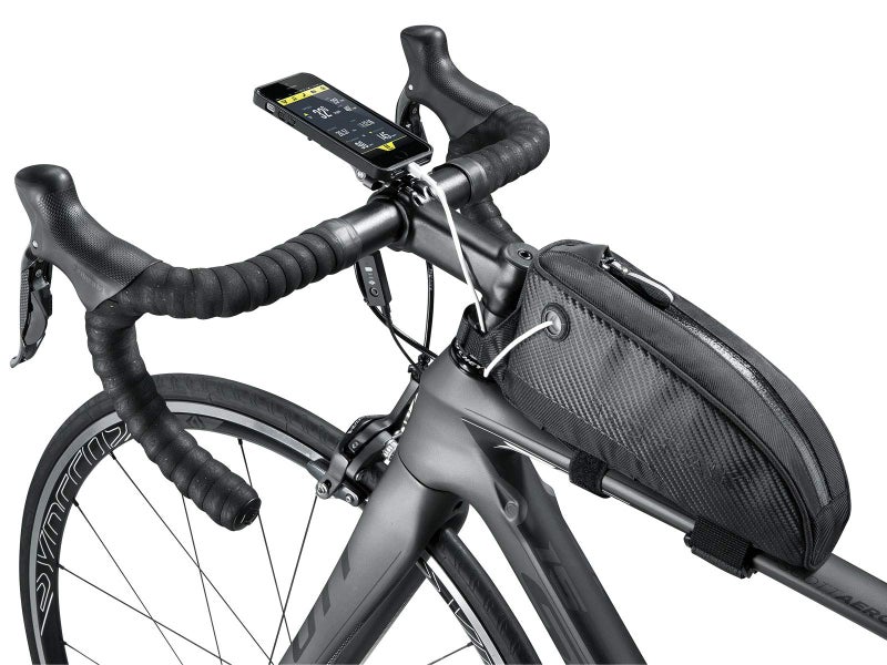 Topeak Fuel Tank Top Tube Bike Bag with Charging Cable Hole, Large â€“ High-Capacity Frame-Mounted Storage for Energy Bars, Tools, and Electronics with Durable Nylon Build & Secure Strap Mount - Image 2
