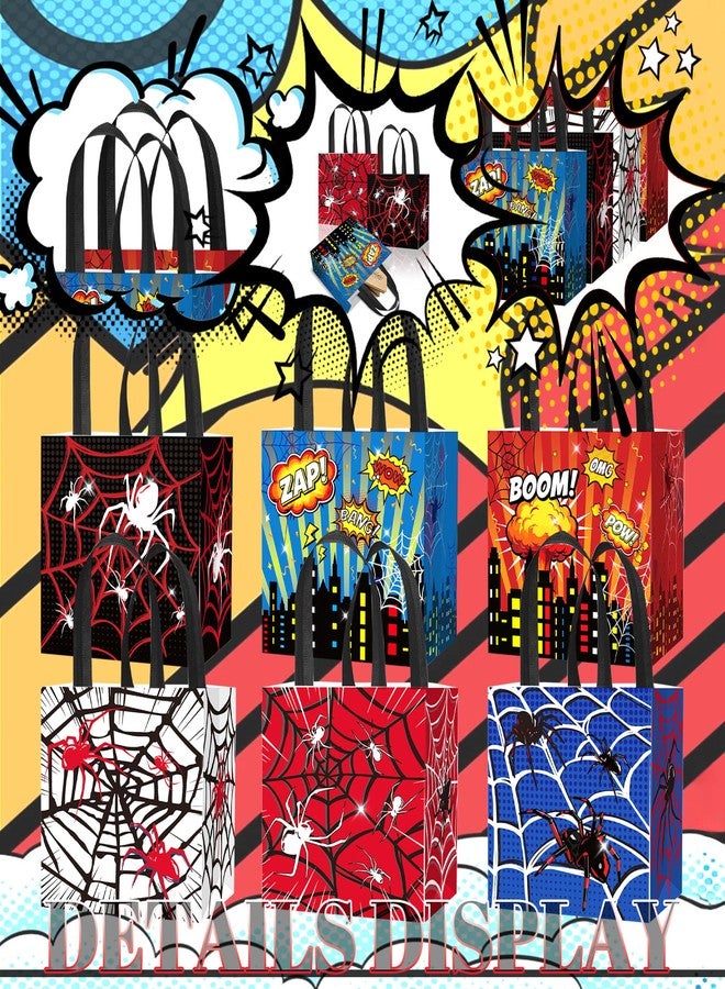 Roaring Good Time Spider Party Favor Gift Bags Spider Birthday Decoration Favor Bags Boxes Party Candy Bags Car Goodie Gift Treat Bags Themed Birthday Party Supplies - Image 5