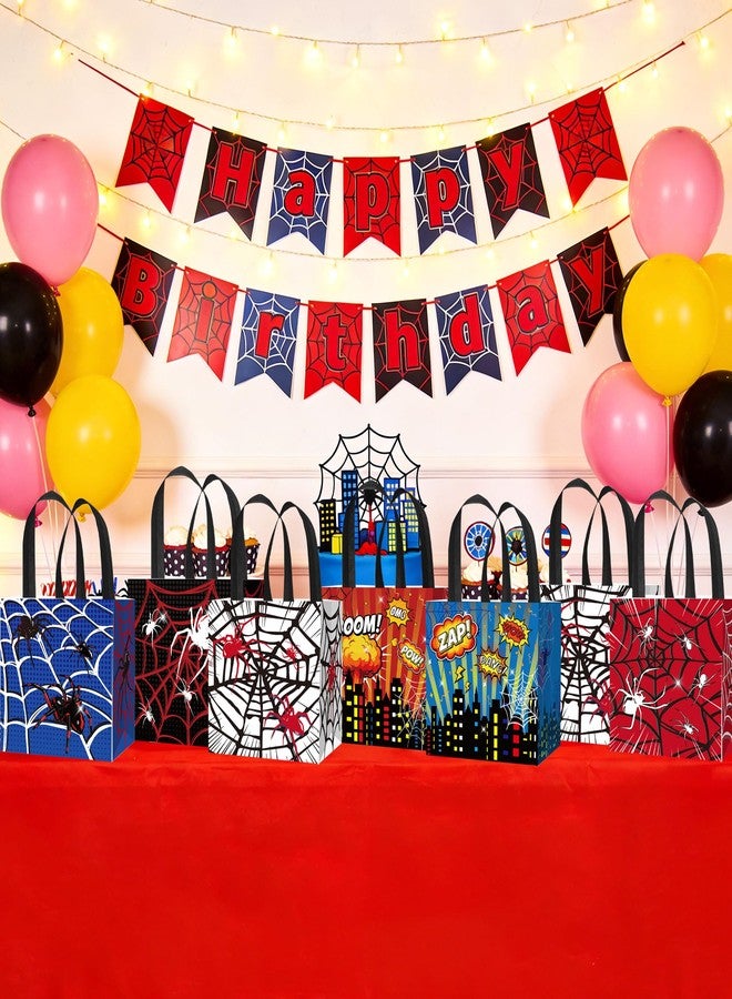 Roaring Good Time Spider Party Favor Gift Bags Spider Birthday Decoration Favor Bags Boxes Party Candy Bags Car Goodie Gift Treat Bags Themed Birthday Party Supplies - Image 4