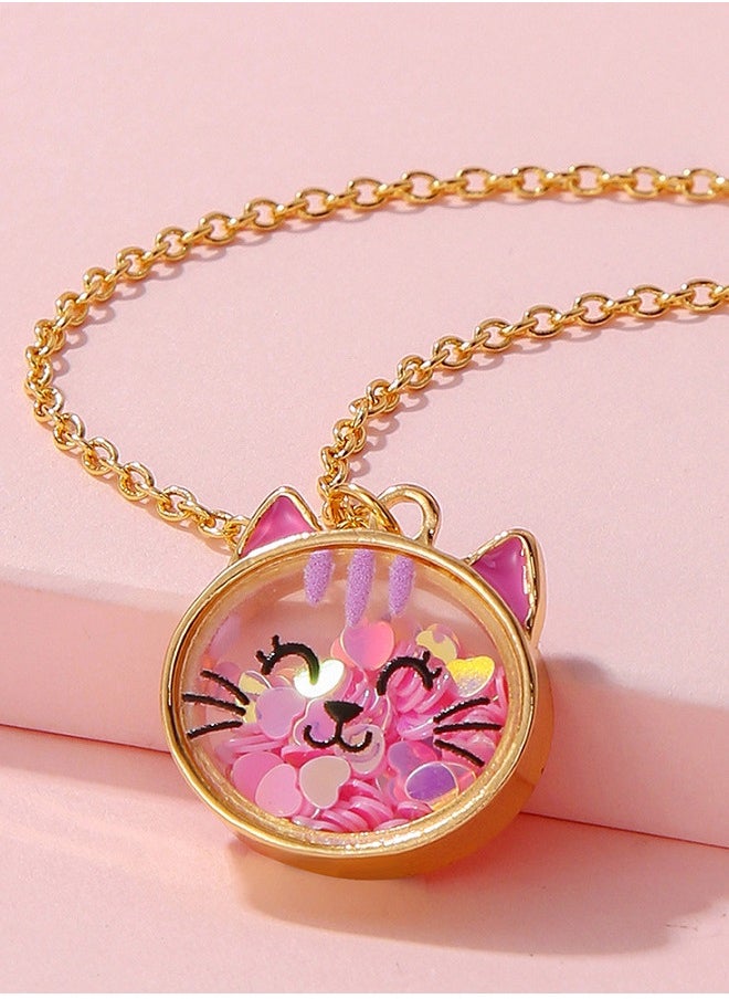 Generic Cute Cat Necklace Children's Necklace Dopamine Necklace  - Image 3