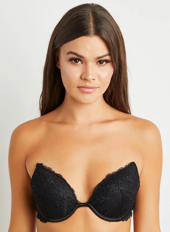 Styli Styli Pack of 2 - Padded Wired All Lace Plunge Bra