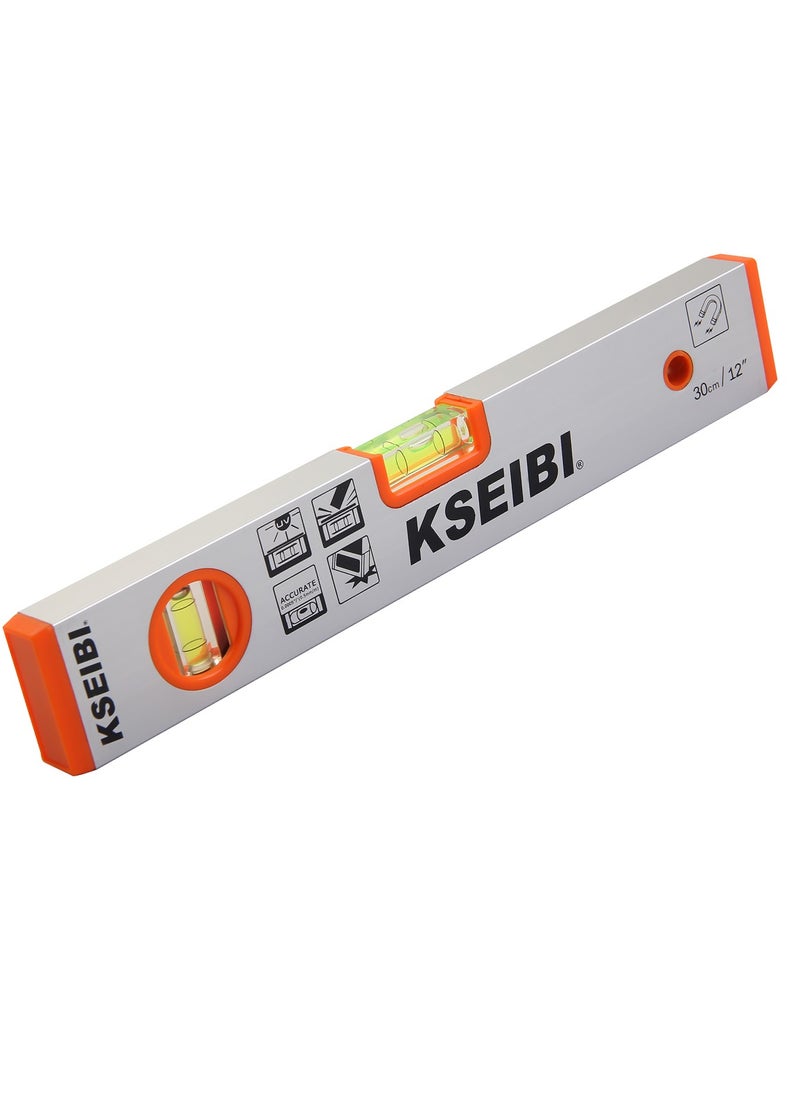 KSEIBI - Magnetic Spirit Levels with Three Vials, Three-Vial Level Tool, Precision Level, To Ensure Surfaces Horizontal or Vertical, To Building Frameworks, Installing Cabinetry, Mounting Pictures - Image 1