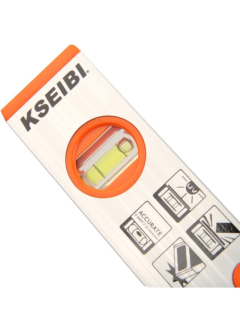 KSEIBI - Magnetic Spirit Levels with Three Vials, Three-Vial Level Tool, Precision Level, To Ensure Surfaces Horizontal or Vertical, To Building Frameworks, Installing Cabinetry, Mounting Pictures - Image 1