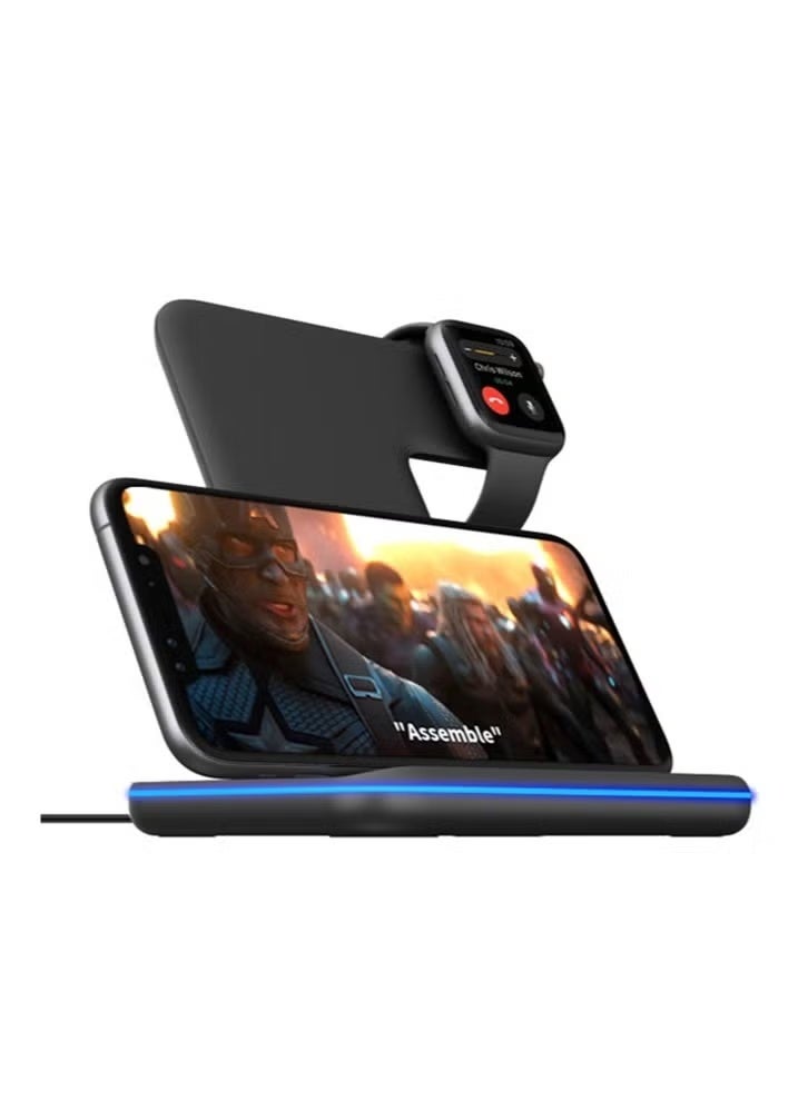 شاحن لاسلكي سريع احترافي لأجهزة Apple iPhone/Android/Smartwatch وAir Pods - Image 2