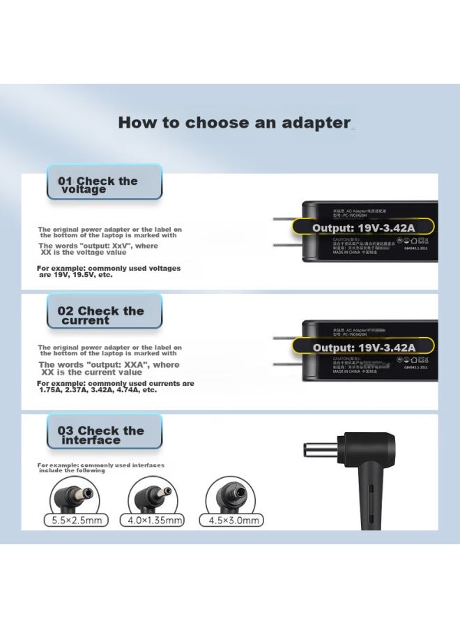 Mryc Asus Laptop Charger, 19v2.37a 45w Universal, Compatible With U3000 U4000u U310u Ux305 Ux21a, Computer Power Adapter Cable - Image 4