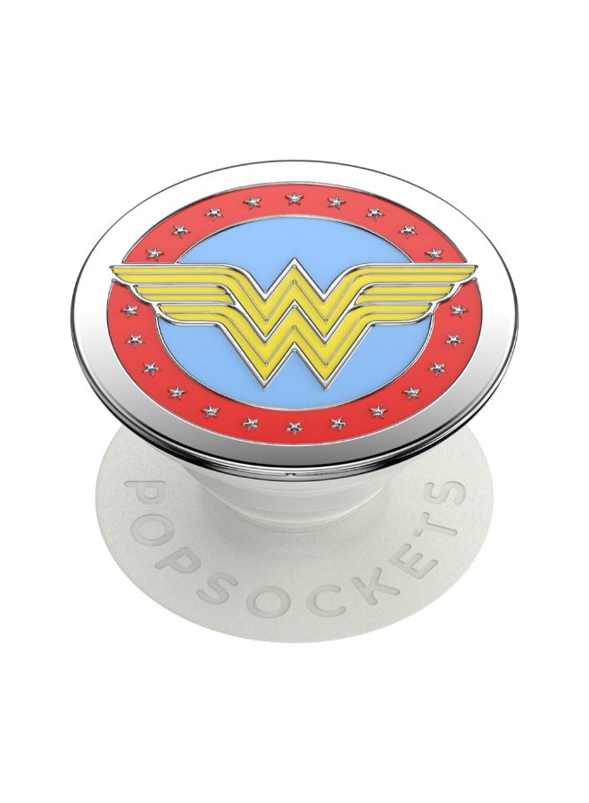 POPSOCKETS PopGrip Licensed | Gel Phone Grip & KickStand, Removable Reusable Washable, Works with  Smooth Hard Plastic Case, Easy Remove Top for Wireless Charging - DC Comics Wonder Woman - Image 2