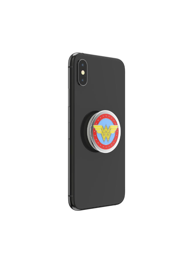 POPSOCKETS PopGrip Licensed | Gel Phone Grip & KickStand, Removable Reusable Washable, Works with  Smooth Hard Plastic Case, Easy Remove Top for Wireless Charging - DC Comics Wonder Woman - Image 4