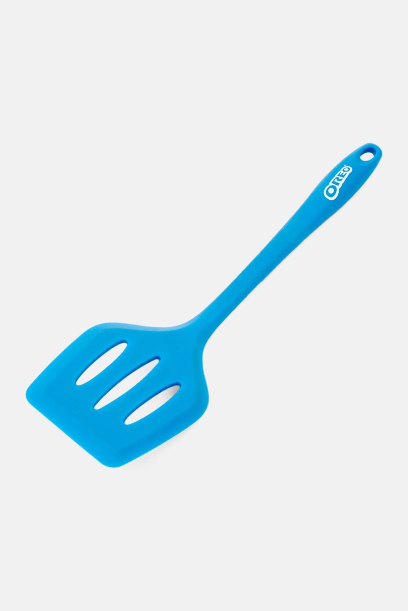 Oreo Silicone Slotted Turner, Blue - Image 3