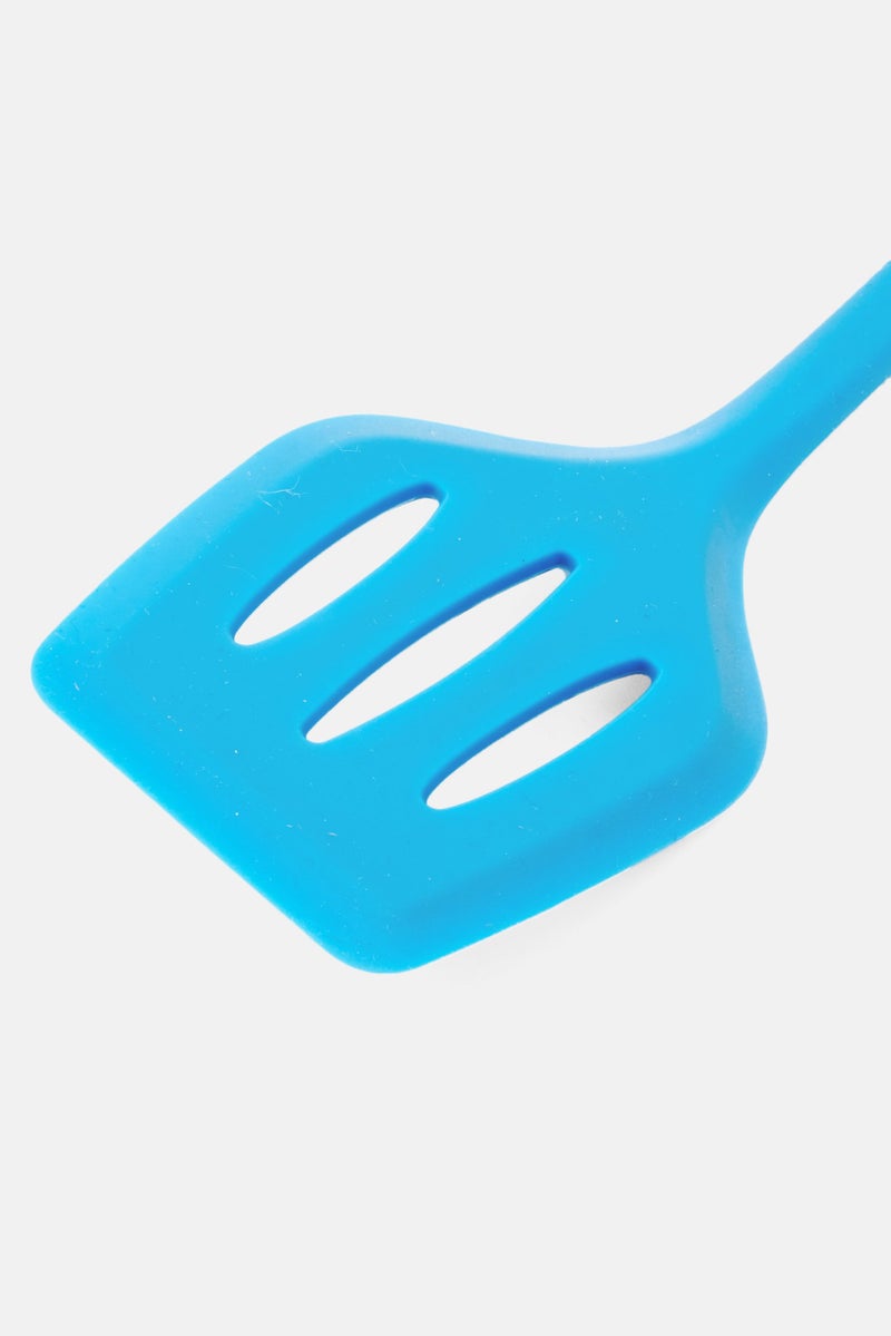 Oreo Silicone Slotted Turner, Blue - Image 4