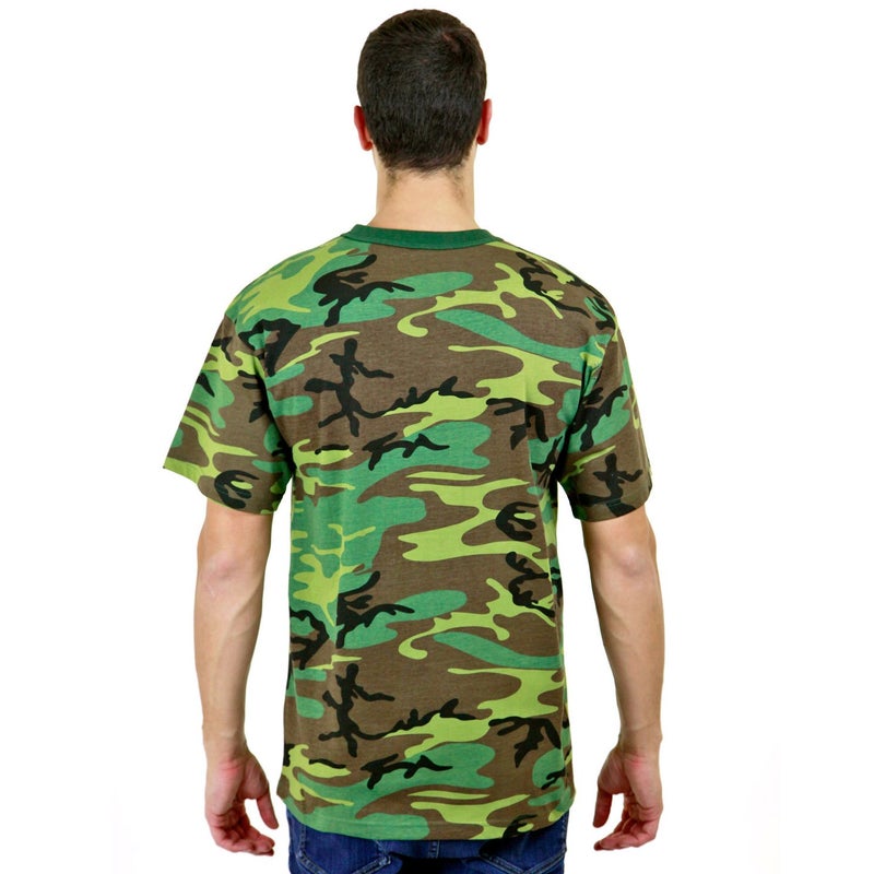 Rothco Uf Short Sleeve T-shirt Woodland Camo, X-Large - Image 2