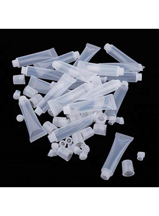 AKIRO 20Pcs Empty Refillable 10ml Mini Clear Lip Gloss Balm Cosmetic Containers With Syringe for DIY Lip Gloss - Image 5