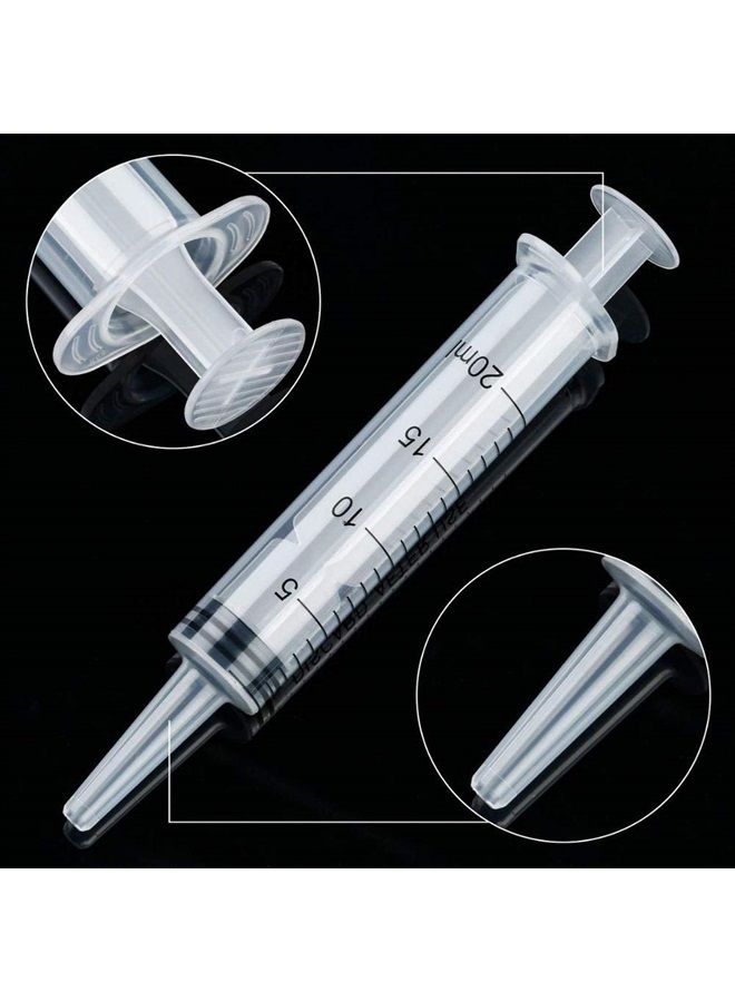 AKIRO 20Pcs Empty Refillable 10ml Mini Clear Lip Gloss Balm Cosmetic Containers With Syringe for DIY Lip Gloss - Image 2