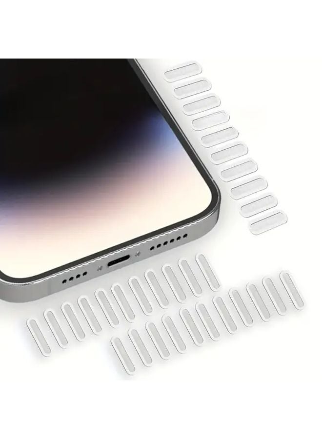 20 قطعة من ملصقات الحماية اللاصقة فائقة الرقة المضادة للغبار لحماية سماعة الهاتف - Image 4