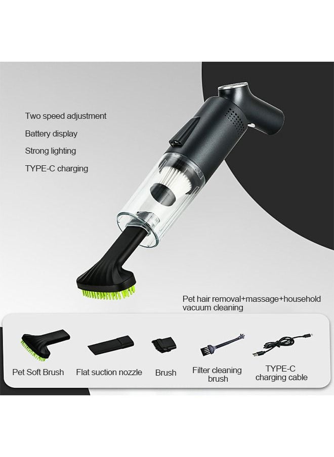 5-in-1 Multifunction Suction and Drag Integrated Wireless Handheld Vacuum Cleaner 70W A-061 Black