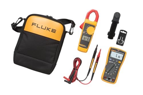 Fluke 117323 Kit Multimeter and Clamp Meter Combo Kit For Residential And Commercial Electricians ACDC Voltage AC Current 400 A Includes Test Leads TPAK And Carrying Case - Image 1