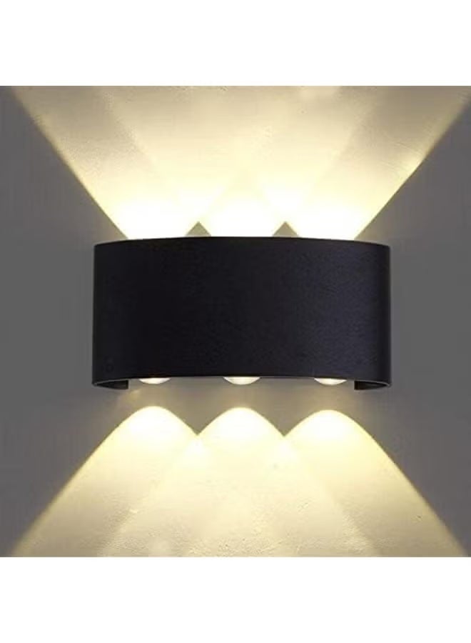 Triple LED Up and Down Wall Sconce - Warm White Light, 6W