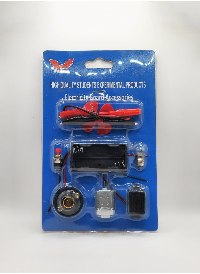 Generic - Electric Circuit Motor School Project Startup Kit, Science Experiment Educational Learning Kits Set for Kids, DIY Circuit - Image 1