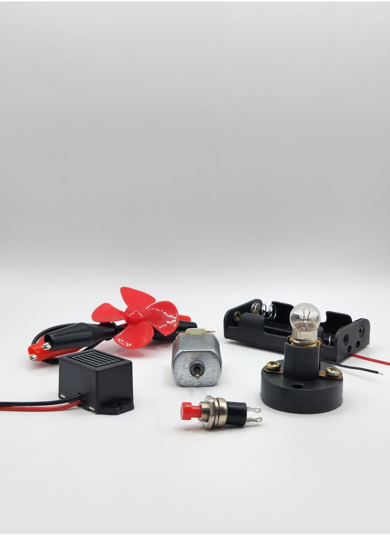 Generic - Electric Circuit Motor School Project Startup Kit, Science Experiment Educational Learning Kits Set for Kids, DIY Circuit - Image 1