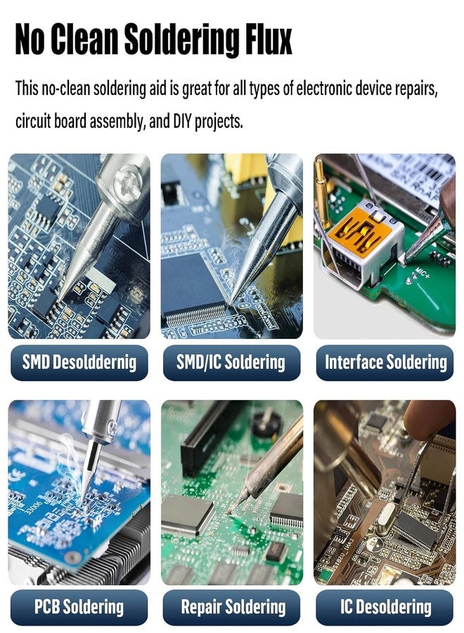 Gadget Hero's Solder Flux Paste Amtech RMA-223 PCB PGA BGA SMD Soldering Flux Paste 10CC Convenient Syringe Tube. Portable Welding Flux for Phone BGA IC Chips Repair & Also For Electronics Assembly 5U - Image 5
