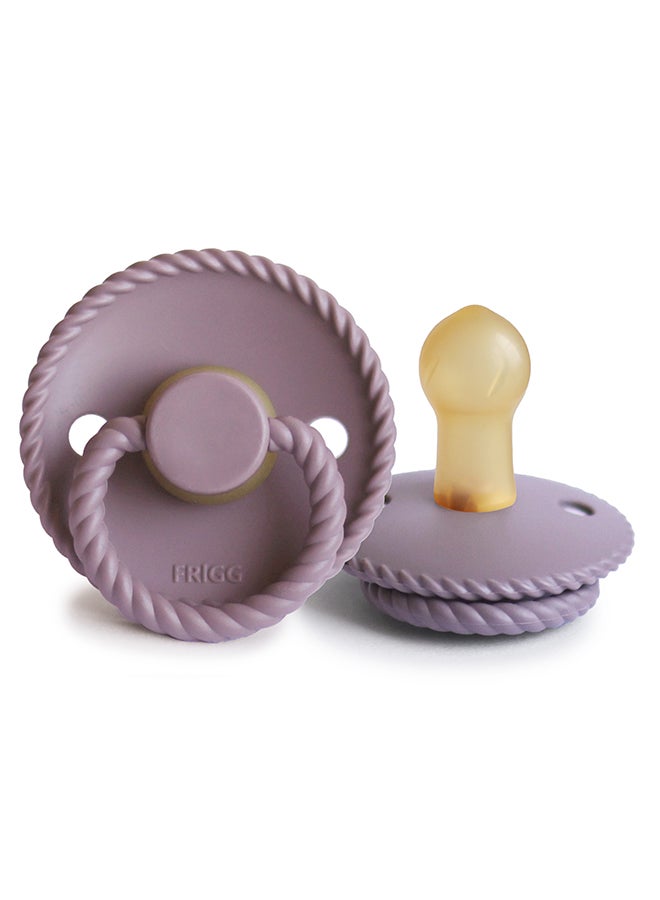 FRIGG لهاية FRIGG من السيليكون بحبل للأطفال 6-18 شهر 1-Pack تو twilight mauve - الحجم 2 - Image 2