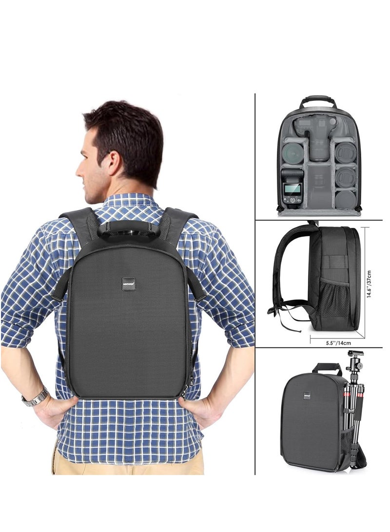 Neewer Camera Bag Waterproof Shockproof Partition 11.8x5.5x14.6 inches/30x14x37 centimeters Protection Backpack - Image 2