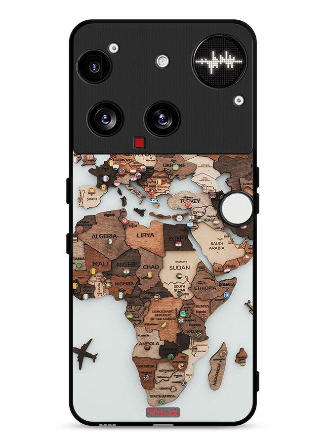 Tolwak Nothing Phone (3) Protective Case Cover World Map Art - Image 1