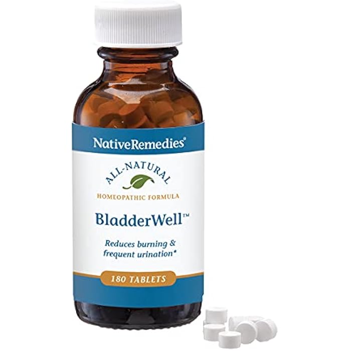 Native Remedies BladderWell Tablets - Natural Homeopathic Formula for | Burning and Frequent Urination - Supports Bladder Health - 180 Tablets - Image 2