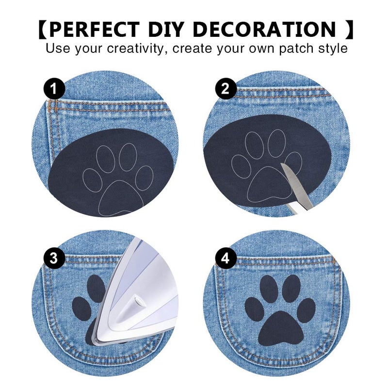 Hilitand 10pcs Iron On Patches, 5 Colors Oval PU Leather Patches Repair Sewing Elbow Artificial Leather Patches Sew On Patches - Image 3