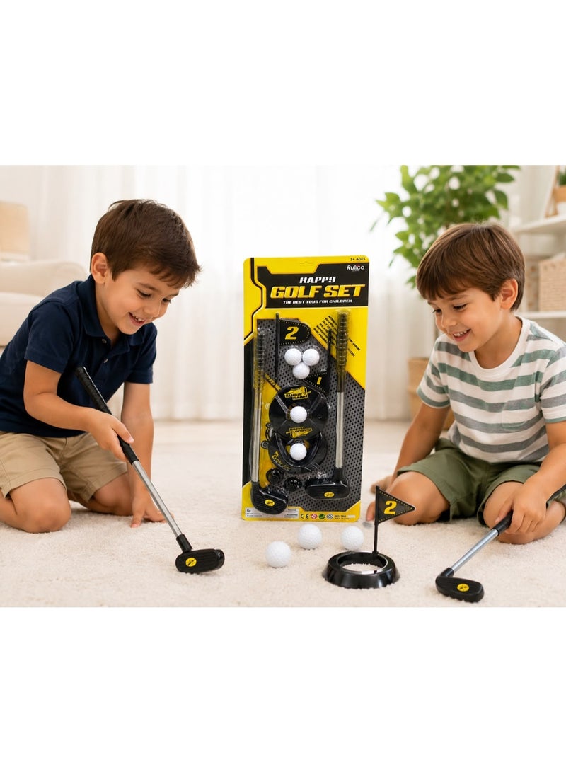Happy Golf Set for Kids – 2 Golf Clubs, Balls & Targets – Suitable for Ages 3+ - Image 2