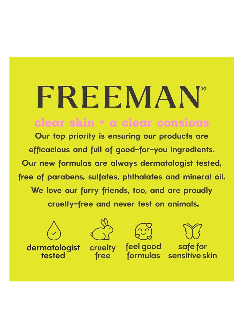 Freeman - Freeman Polishing Charcoal & Black Sugar Facial Gel Mask+ Scrub, Purifies Skin, Not Over-Drying, Polishing Face Mask, Exfoliating, Removes Dead Skin, Cruelty-Free Skincare, 6 fl.oz./ 175 mL Tube - Image 1