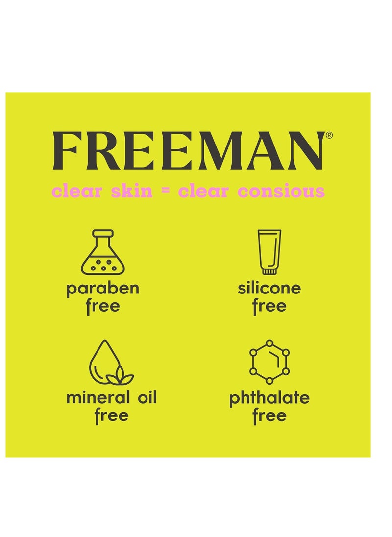 Freeman - Freeman Polishing Charcoal & Black Sugar Facial Gel Mask+ Scrub, Purifies Skin, Not Over-Drying, Polishing Face Mask, Exfoliating, Removes Dead Skin, Cruelty-Free Skincare, 6 fl.oz./ 175 mL Tube - Image 1
