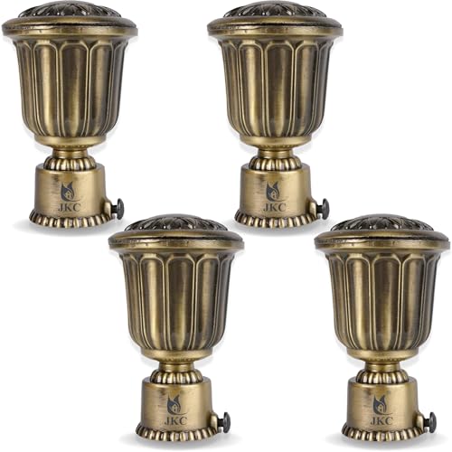 JKC Zinc Alloy Royal Antique Curtain Brackets and Holders, Curtain Holders for Wall, Curtain Brackets, Curtain Holder, Curtain Rod Holder - Brackets 4 - Image 1