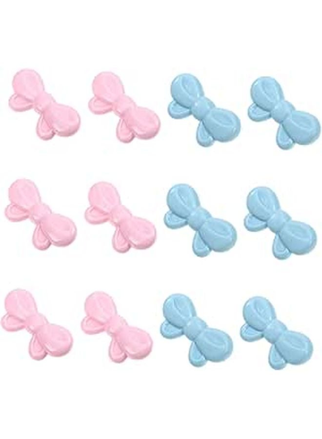 12Pcs Cartoon Bow Design Safety Pins For Diapers Clothing Sewing And Crafts - Image 1