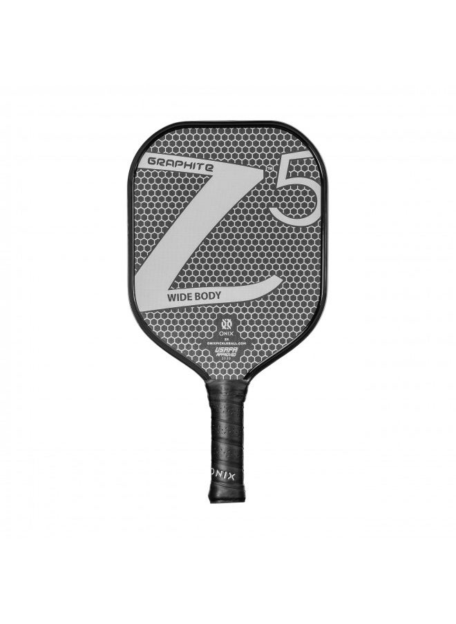 Onix ONIX Graphite Z5 Pickleball Paddle (Graphite Carbon Fiber Face with Rough Texture Surface, Cushion Comfort Grip and Nomex Honeycomb Core for Touch, Control, and Power),White  - Image 1