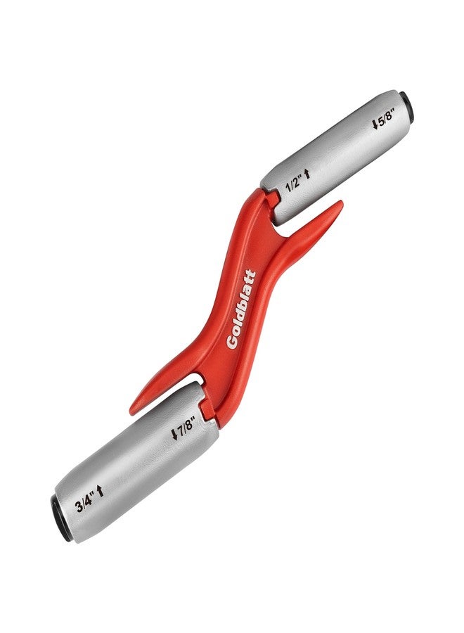 جولدبلات أداة ربط طوب البناء جولدبلات ريد، 4 مقاسات، أداة ربط أسطوانية، 1/2 بوصة، 5/8 بوصة، 3/4 بوصة، 7/8 بوصة، أداة خياطة تجميل الجدران، أداة ربط طوب البناء من الفولاذ المقاوم للصدأ، أداة ربط طوب البناء 4 في 1 - Image 1