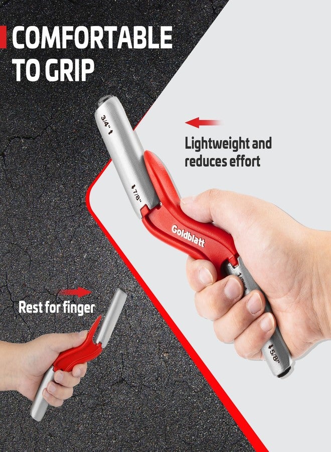 جولدبلات أداة ربط طوب البناء جولدبلات ريد، 4 مقاسات، أداة ربط أسطوانية، 1/2 بوصة، 5/8 بوصة، 3/4 بوصة، 7/8 بوصة، أداة خياطة تجميل الجدران، أداة ربط طوب البناء من الفولاذ المقاوم للصدأ، أداة ربط طوب البناء 4 في 1 - Image 3