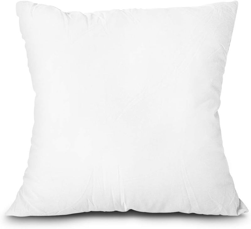 Edow Throw Pillow Insert, Lightweight Soft Polyester Down Alternative Decorative Pillow, Sham Stuffer, Machine Washable. (White, 28x28) - Image 1