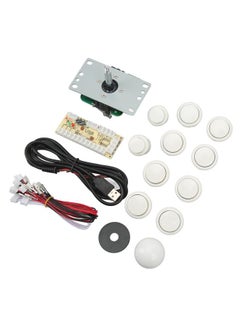 Thoraya DIY USB Controller Computer Rocker Oval Ball Joysticks with Control Chip for Arcade Game White  - Image 3