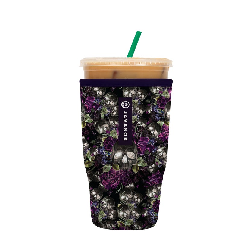 Sok It Javasok Iced Coffee & Cold Soda Insulated Neoprene Cup Sleeve (After Dark  Large: 30-32Oz) - Image 1