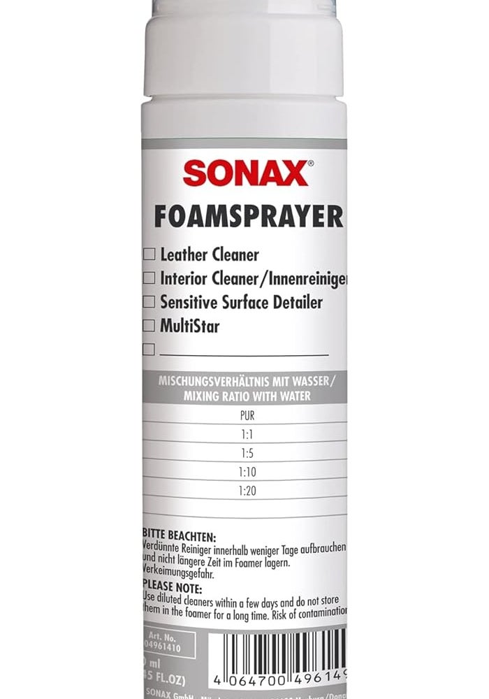 SONAX Foam Sprayer (250mL) - Versatile Cleaning Solution for Leather and Interior