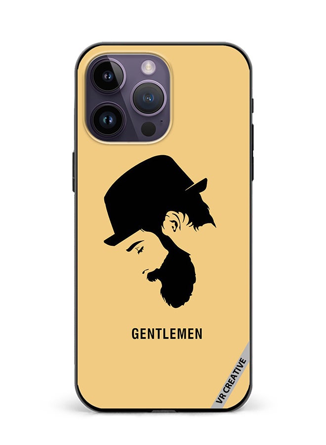 VR CREATIVE Protective Case Cover For Apple iPhone 15 Pro Gentlemen Design Multicolour - Image 1