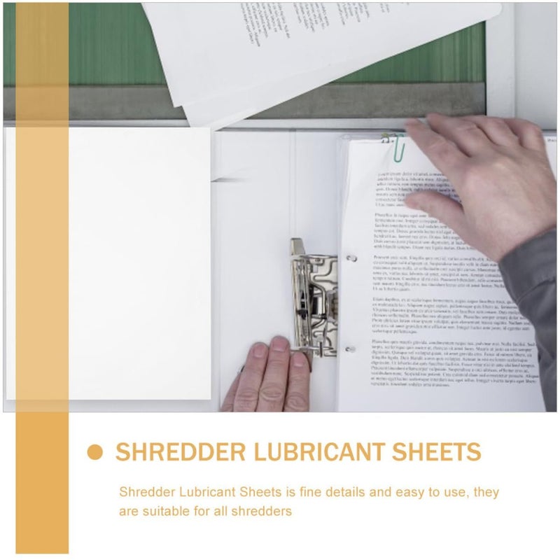 10 Pack Shredder Cleaning Sheets Prevent Paper Jams Extend Machine Life Easy Use - Image 4