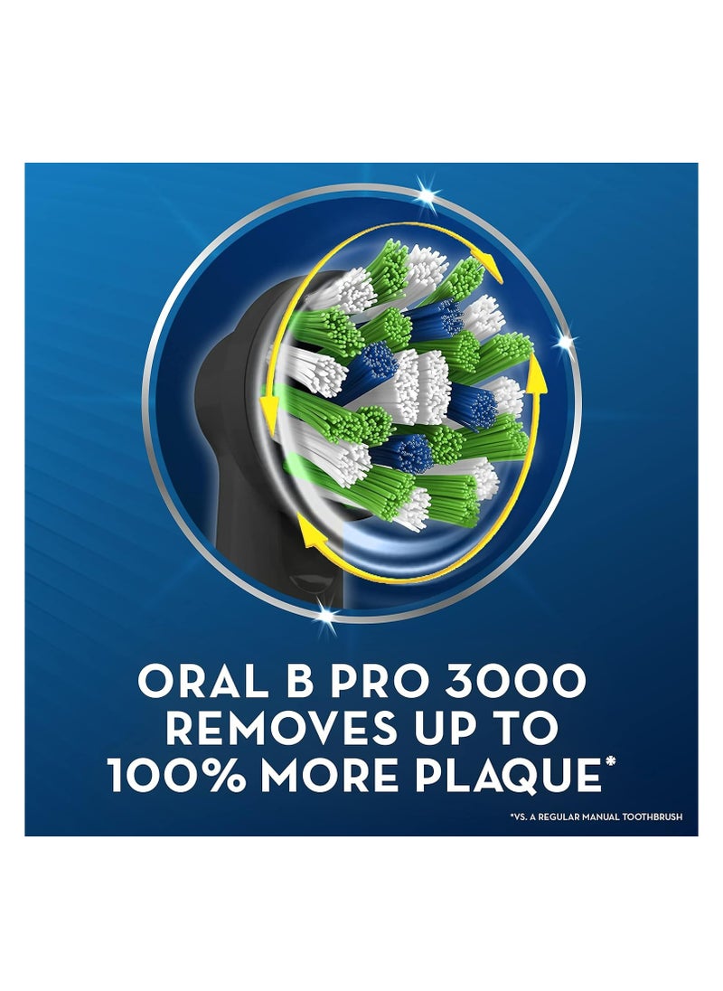 Oral-B - PRO 3 Electric Toothbrush Smart Pressure Sensor & Travel Case Gift, Black - Image 1