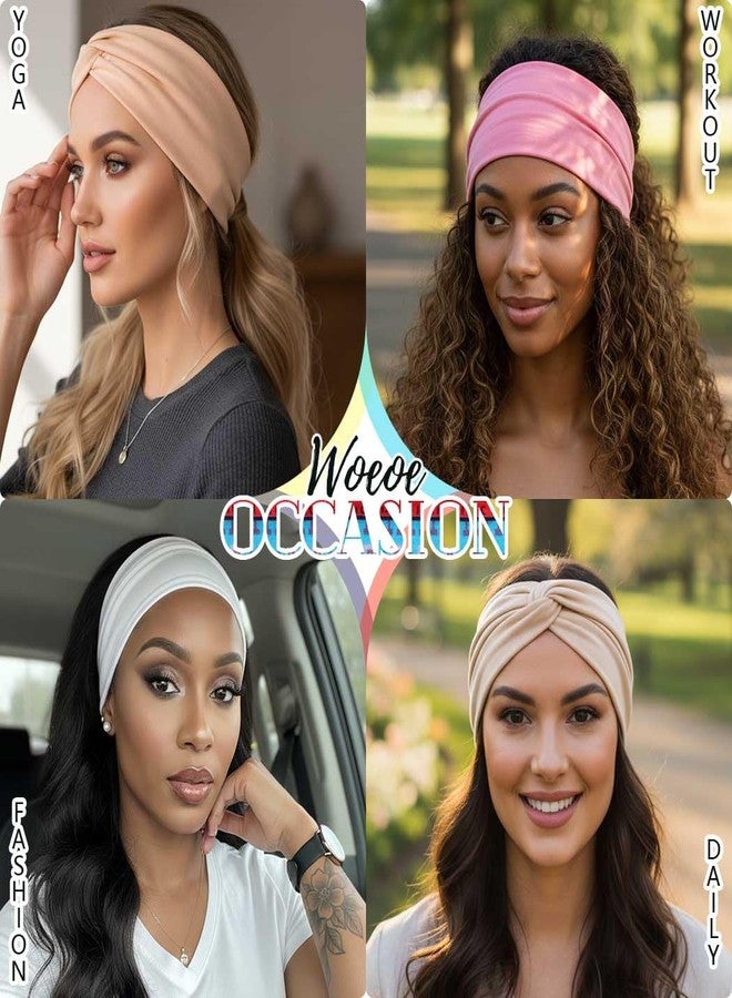 ووي عصابات رأس نسائية من Woeoe، عصابات رأس أفريقية عريضة قابلة للتمدد على شكل عمامة للنساء - Image 5